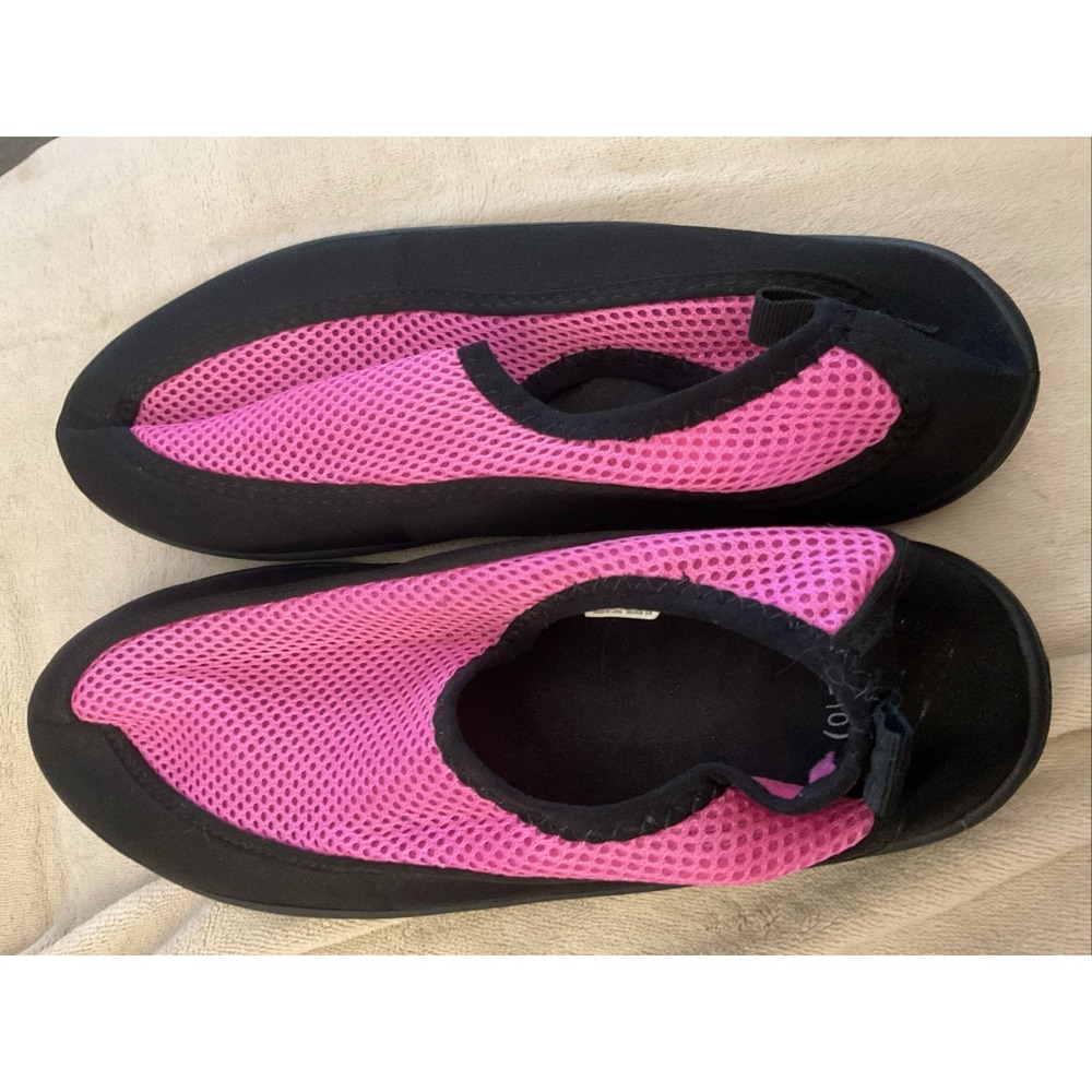 UnbrandedWomens Size L (9-10)Hot Pink Water Swim Slip-On Shoes Beach Ocean